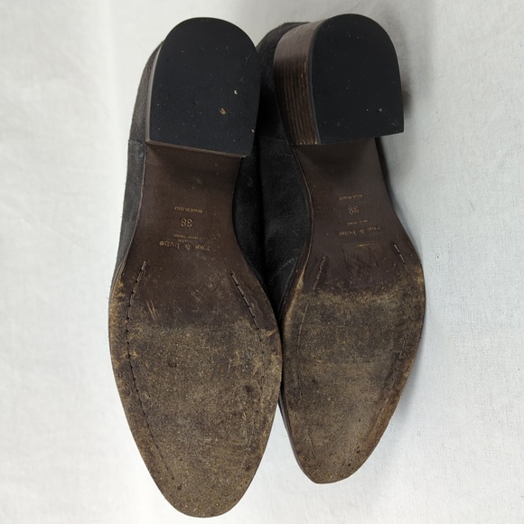 rag & bone GRAY SUEDE BACK ZIP Ankle Bootie - Picture 6 of 6